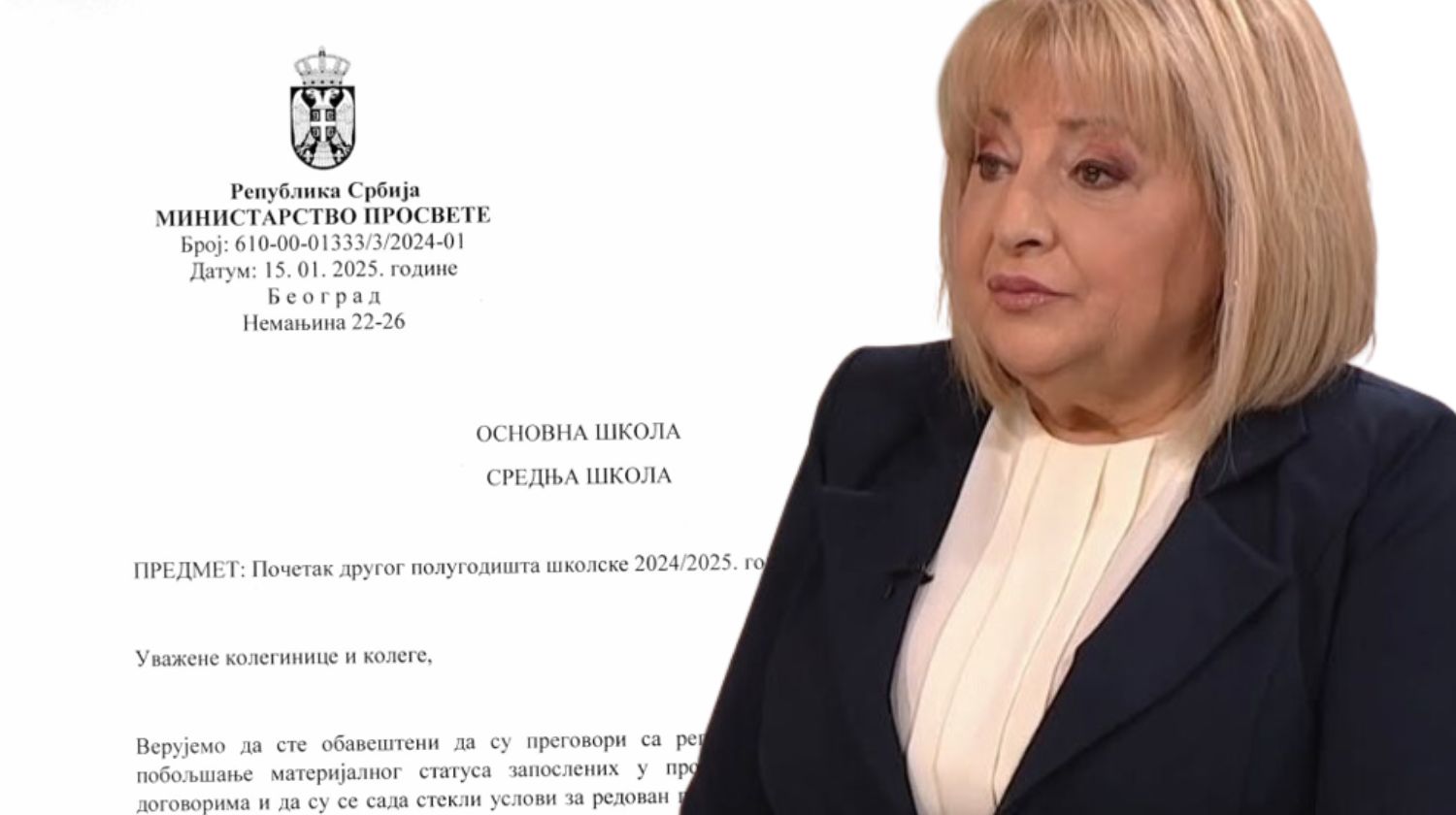 Ministarka prosvete Slavica Djukic Dejanovic