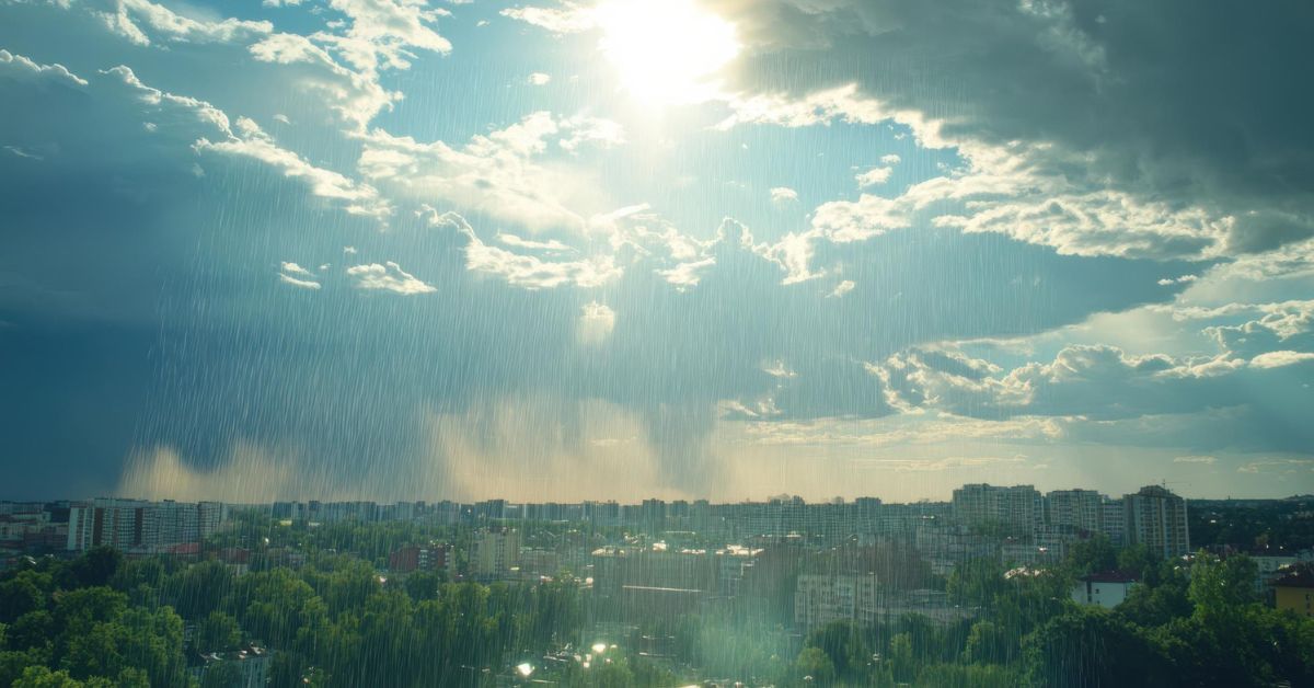 Promenljivo vreme sunce kiša oblaci