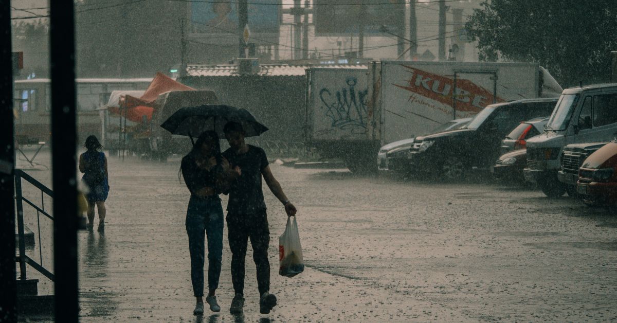 Kiša nevreme kišobran par