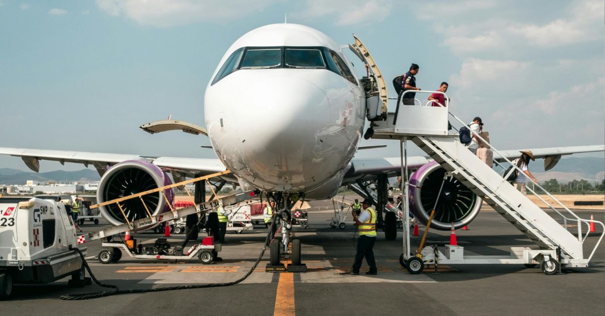 Avion iskrcavanje putnika